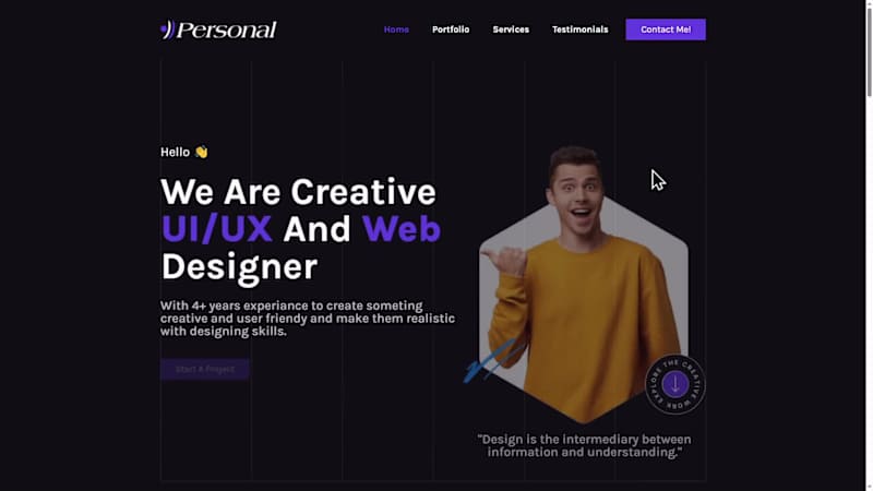 Cover image for A fully responsive landing page built in Webflow.