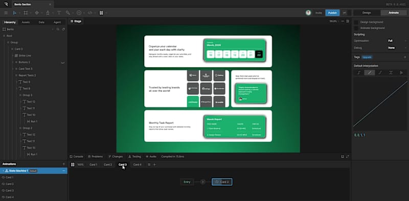 Cover image for Bento Animation Made in Rive