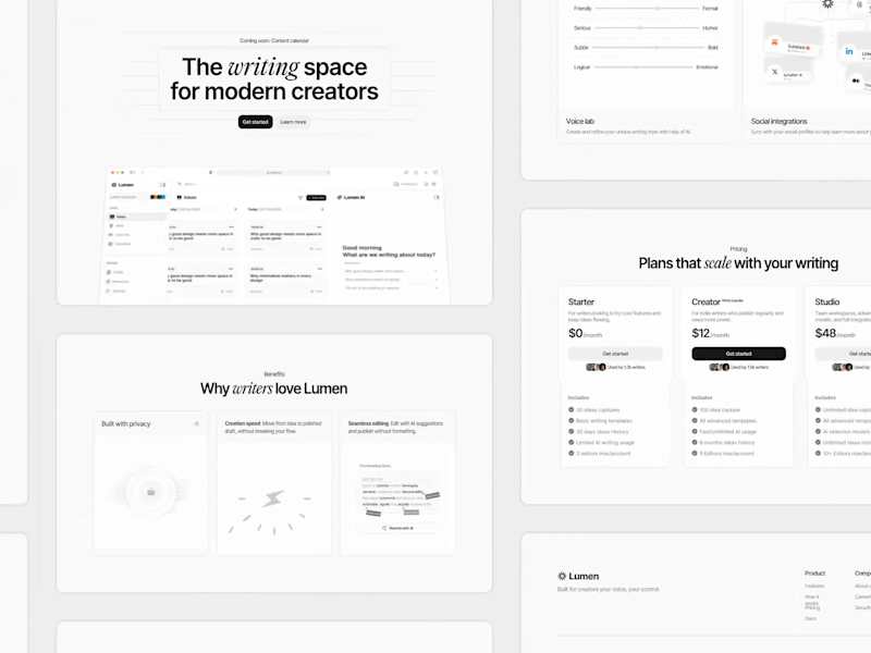 Cover image for Lumen ai - SaaS landing page