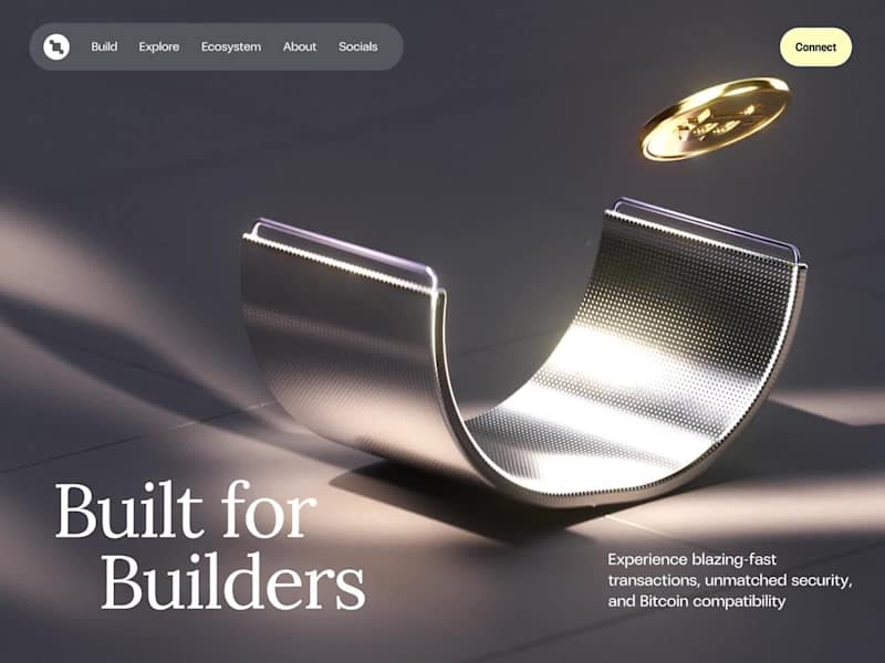 Cover image for Web3 startup landing page design and 3d animation