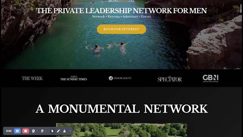 Cover image for Website for Private Peadership Network