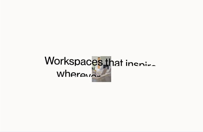 Cover image for Möbel landing interactions