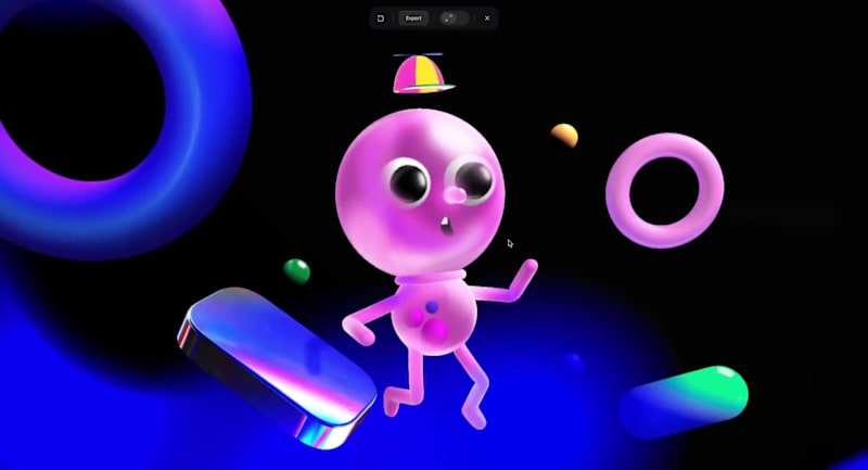 Cover image for 3D interactive website character