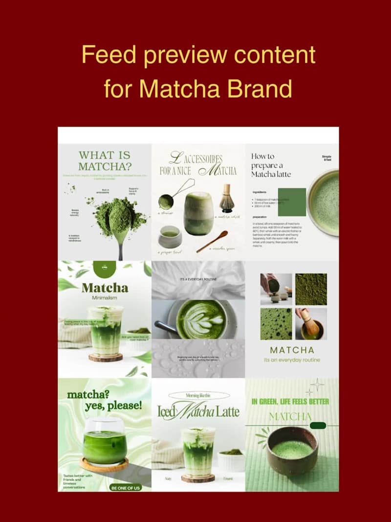 Cover image for Feed Preview Content for Matcha