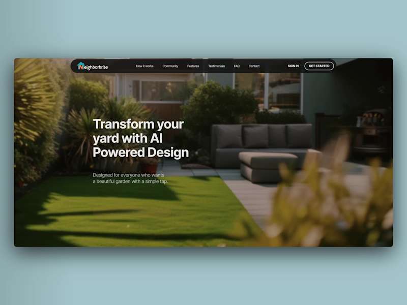Cover image for Neighborbrite - Free AI Landscape Design Inspiration