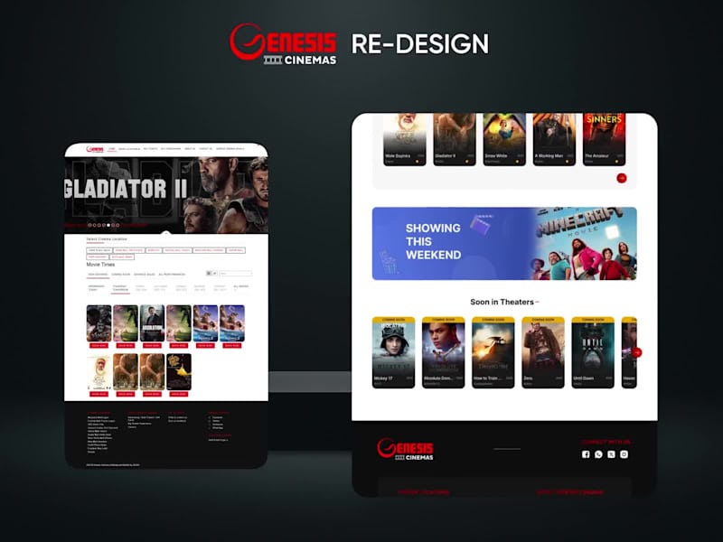 Cover image for Genesis Cinemas Website Redesign