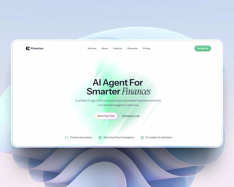 Cover image for Financius Website Design and Development