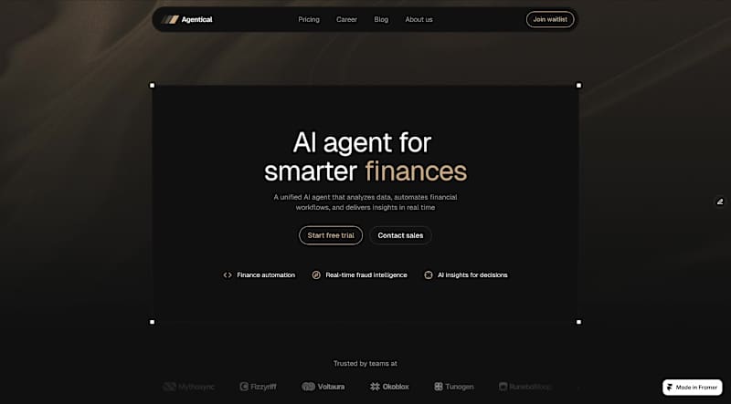 Cover image for Fintech agent website design and development in framer
