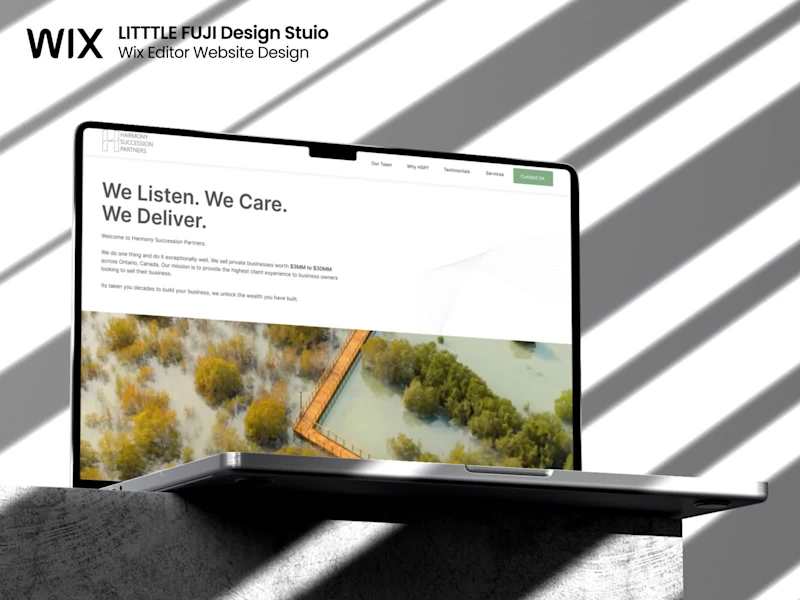 Cover image for Wix Web Design for Harmony Succession Partners🌳