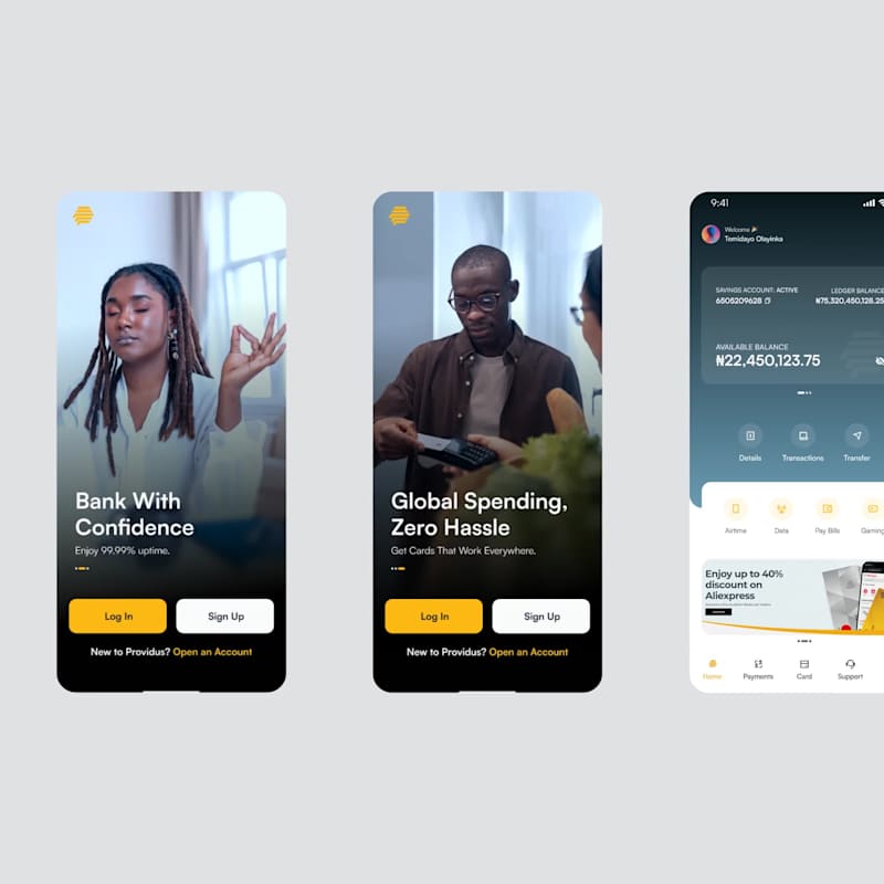 Cover image for Revamping Providus Bank's Mobile Experience