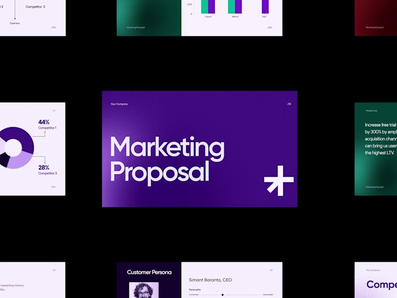 Cover image for Modern Marketing Proposal Deck Design