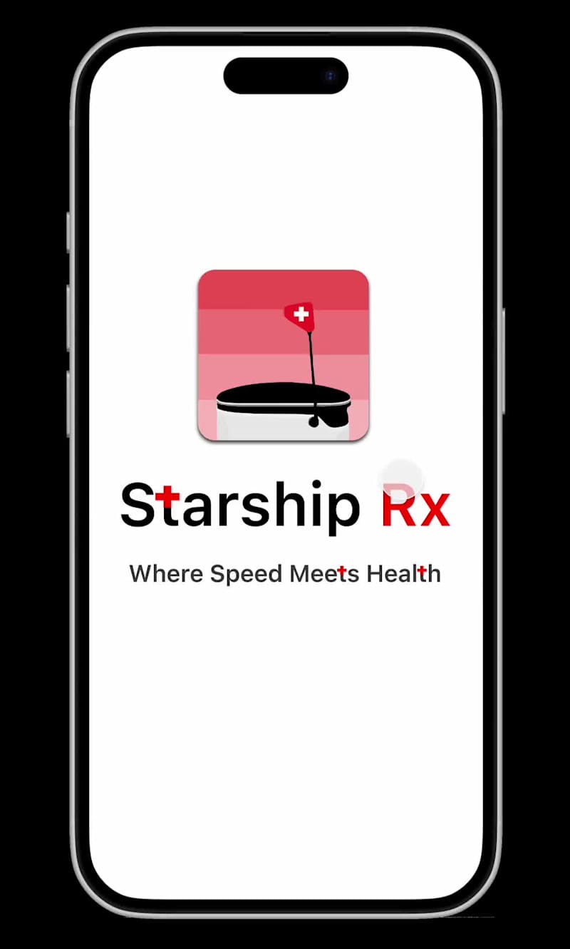 Cover image for Starship Rx: Pharmacy Delivery App Prototype