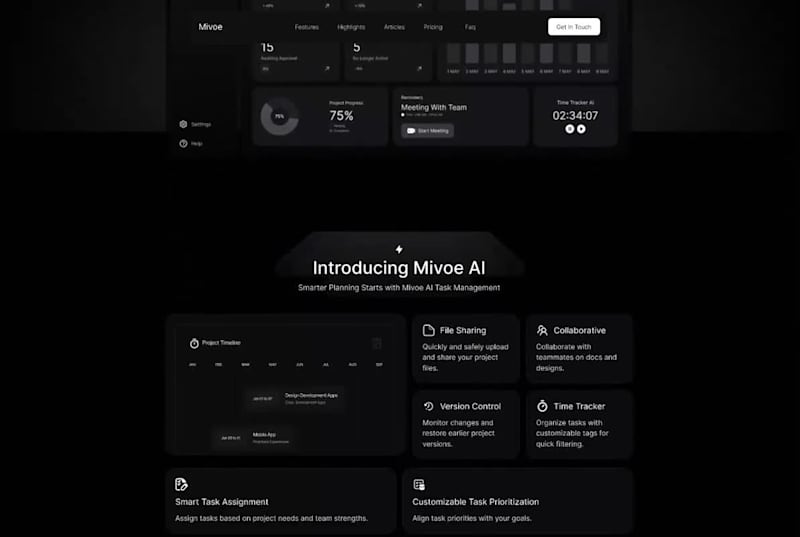 Cover image for Mivoe — SaaS Task Management