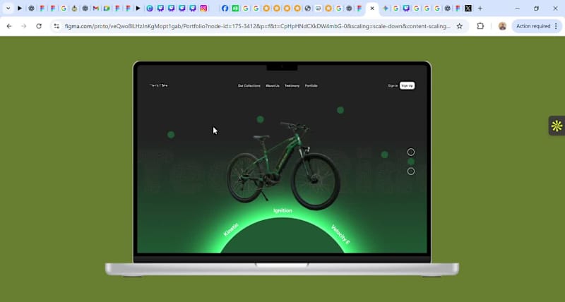 Cover image for Interactive E-Bike Experience — Motion & UX Prototype Overvi...