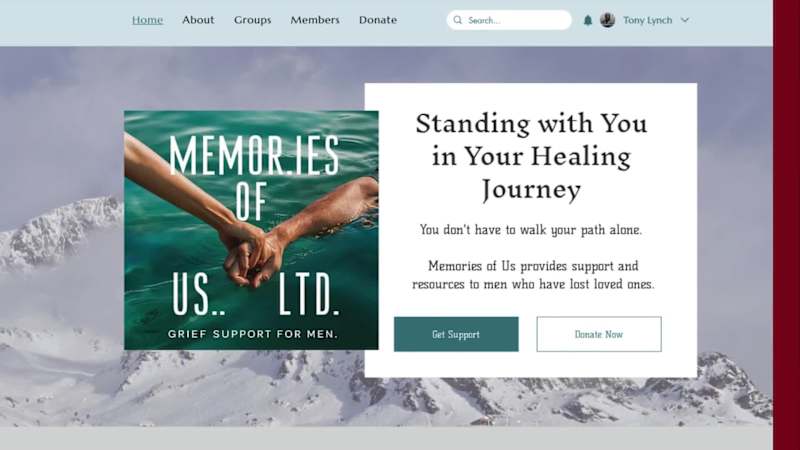 Cover image for Website Redesign & Optimization for Men's Grief Support