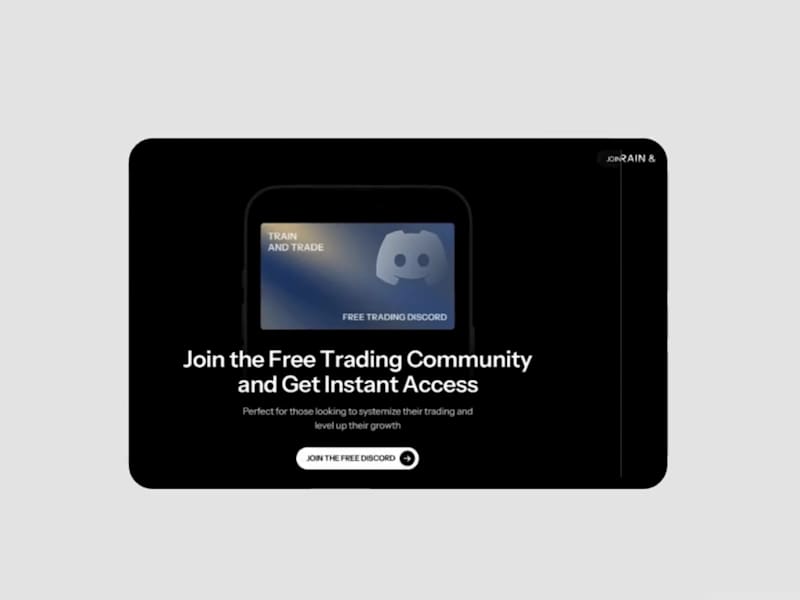 Cover image for Train & Trade Landing Page Design and Development