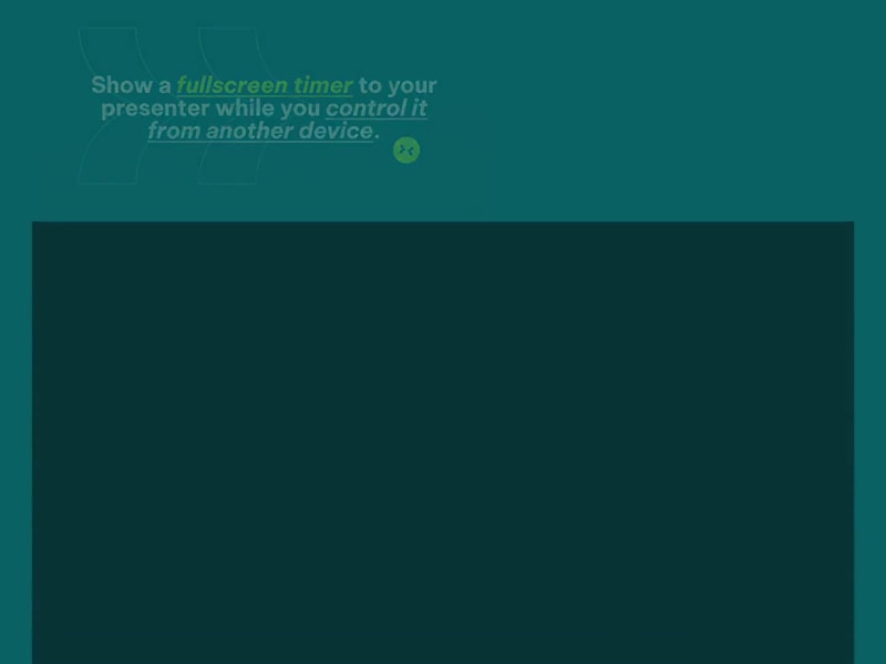 Cover image for Stagetimer - Landing Page