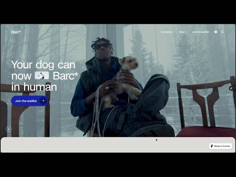 Cover image for Barc* – Product Marketing Website (Framer Course Project)