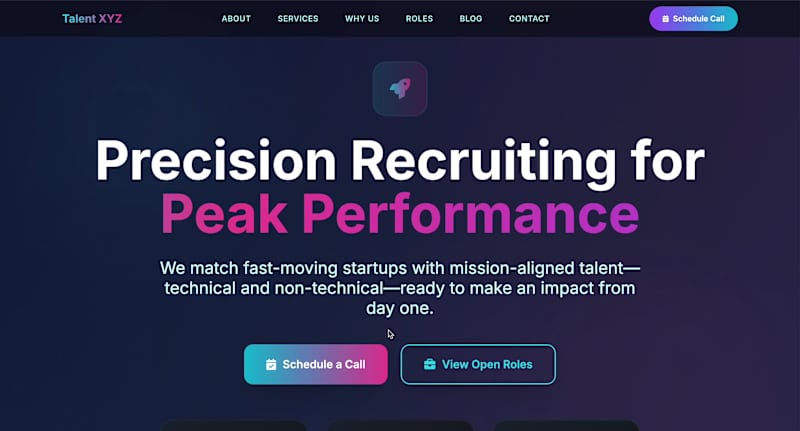 Cover image for Talent XYZ is a modern talent matching and recruiting platfo...