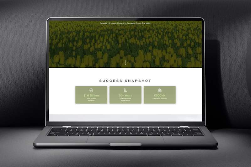 Cover image for Designed a high-converting EU Funding landing page for Clima...