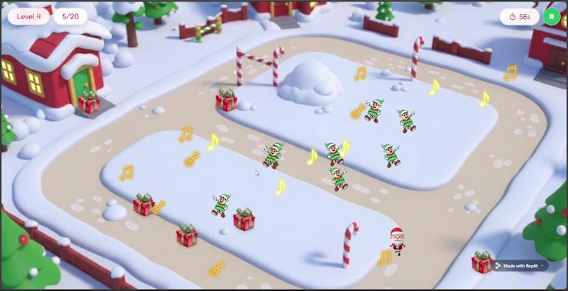 Cover image for Holiday Carol Chase — Built with Replit Design Mode https://...