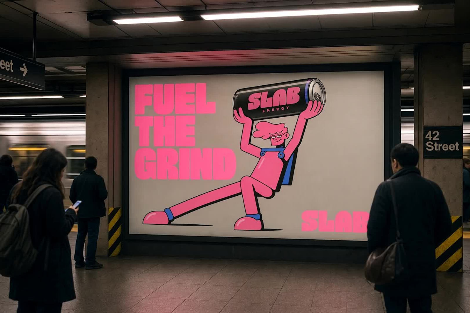 Slab: Bold Identity for Energy Drink Brand
