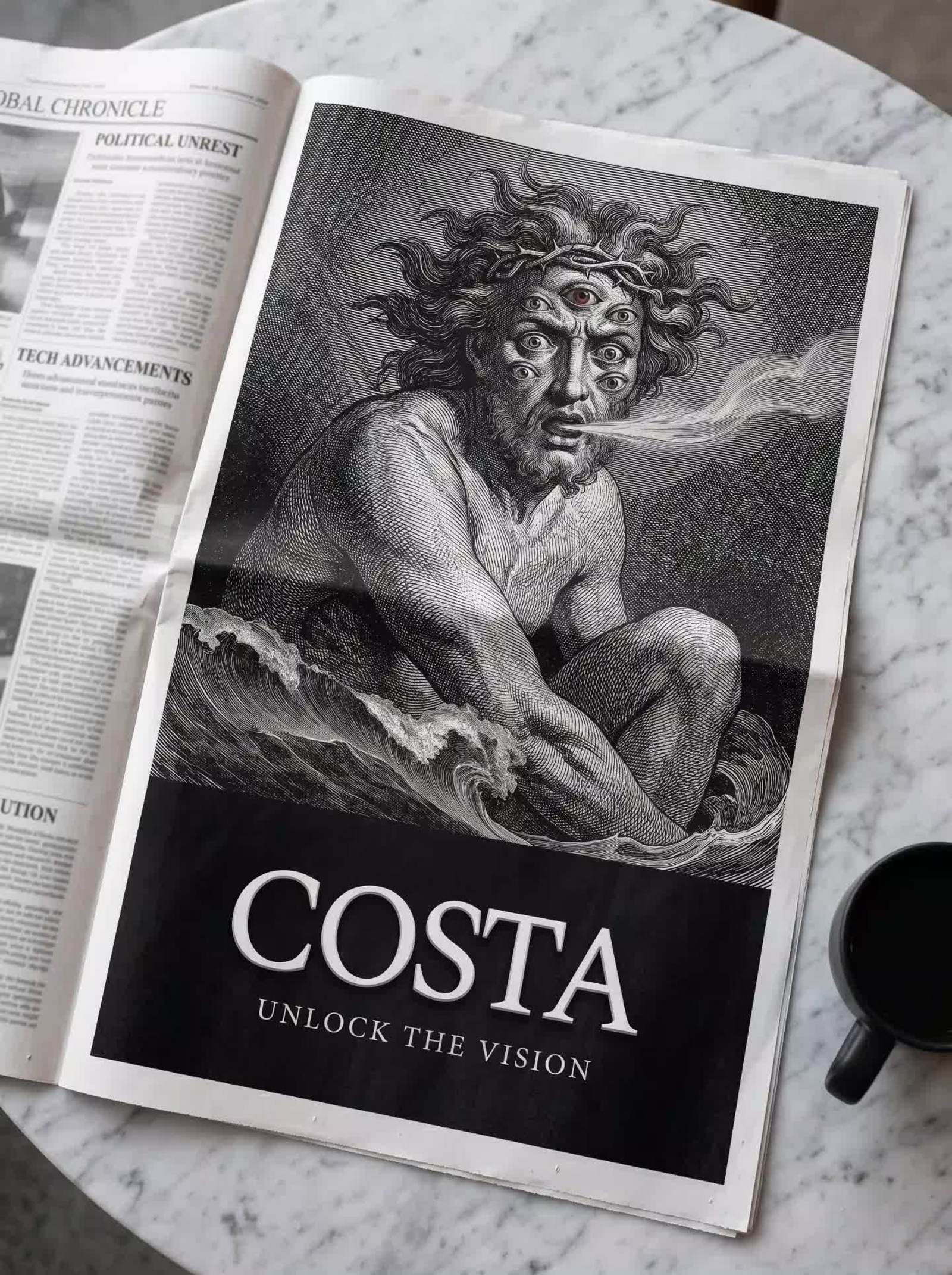 COSTA Visual interface & Brand Identity Creation