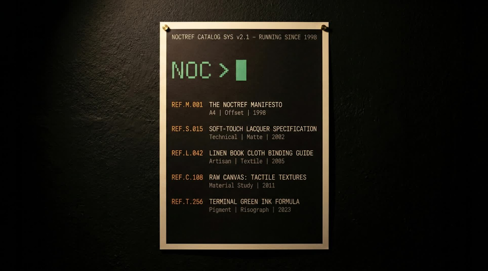 NOCTREF Brand Identity Design