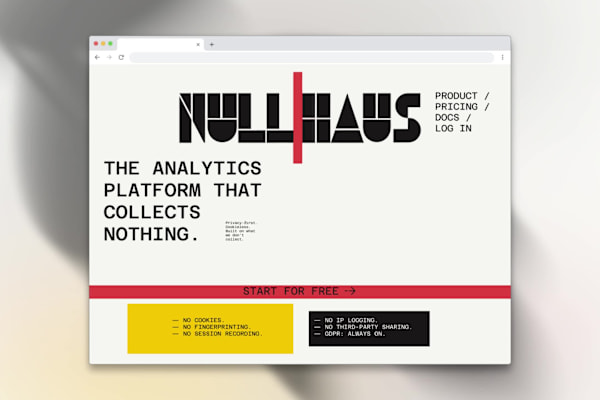 Nullhaus Website and Brand Identity