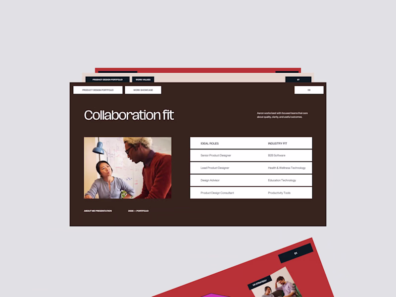 Cover image for Product Designer Portfolio — Concept Template