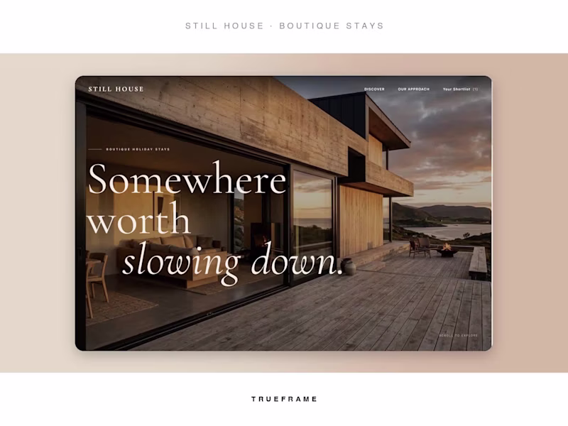 Cover image for STILL HOUSE: Design-Led Stays and an Interactive Trip Planner