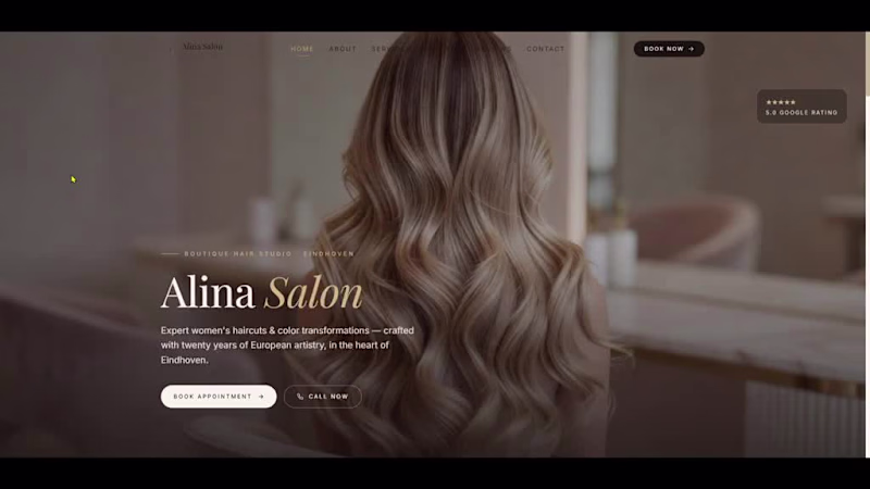 Cover image for Hair Salon Website
This project is