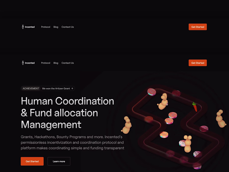 Cover image for Incented (Framer landing page)