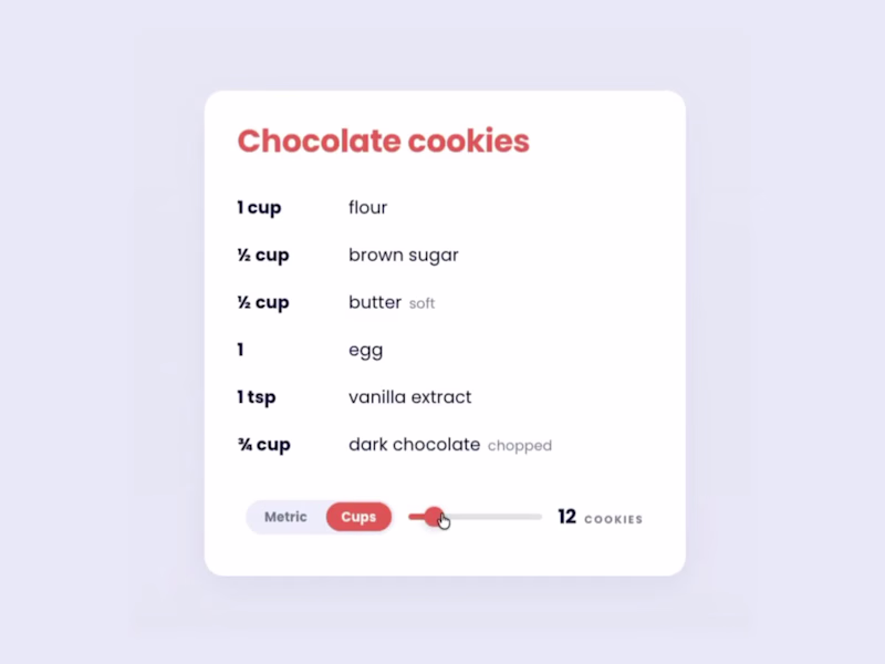 Cover image for Metric or cups? 🥄
Recipe Scaler started