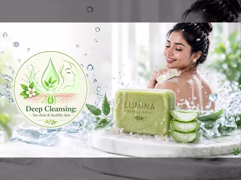 Cover image for Lumina Herbal Soap – Product Advertisement
