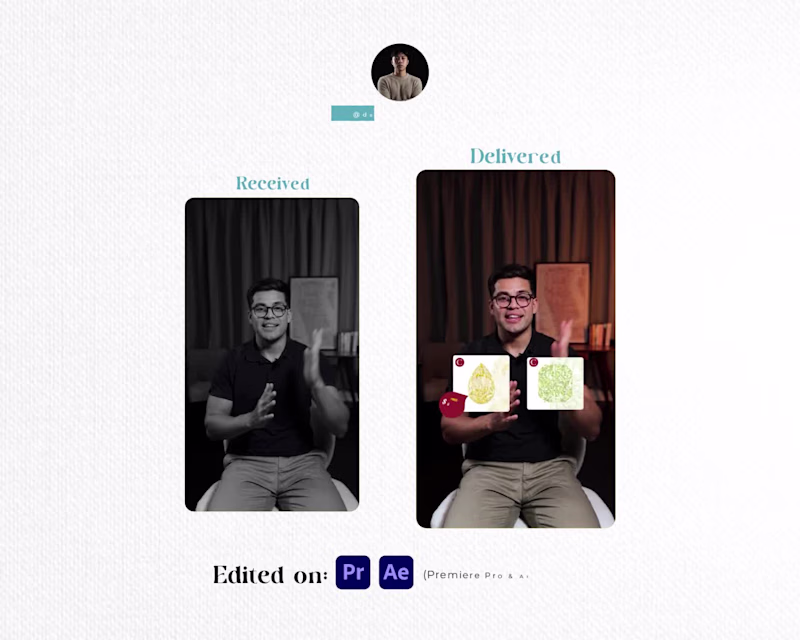 Cover image for Delivered vs. Received
Raw short-form footage