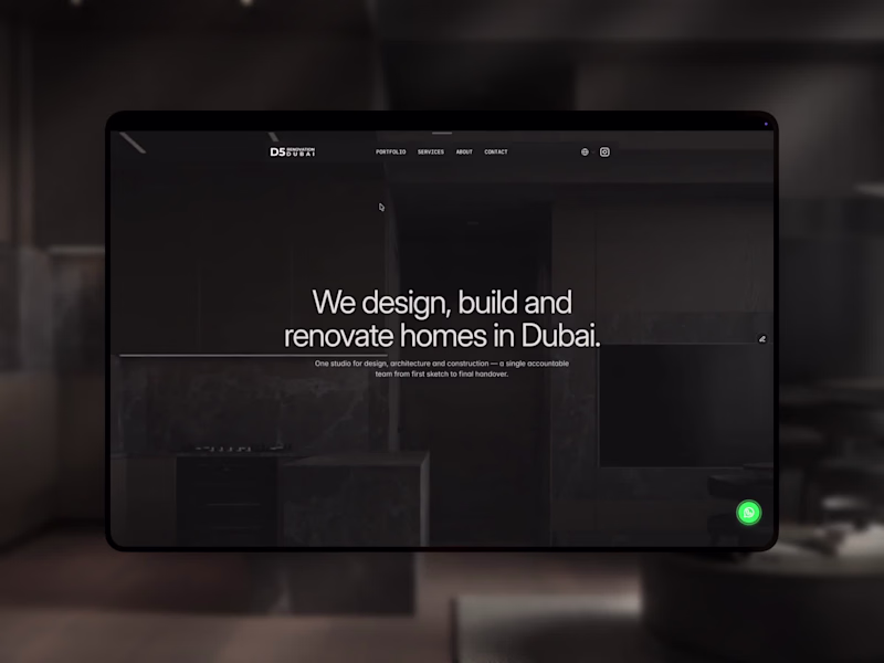 Cover image for Premium Website Redesign for D5 Renovation Dubai