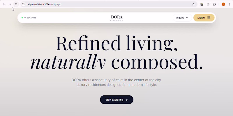 Cover image for A clean, modern real estate