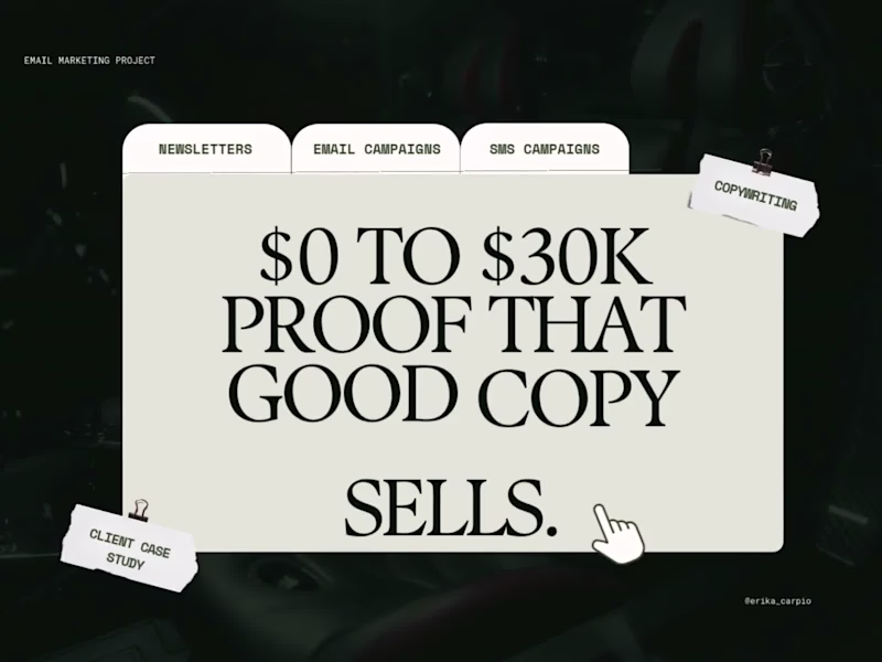 Cover image for From Zero Email Strategy to $30K in Sales. This project take...