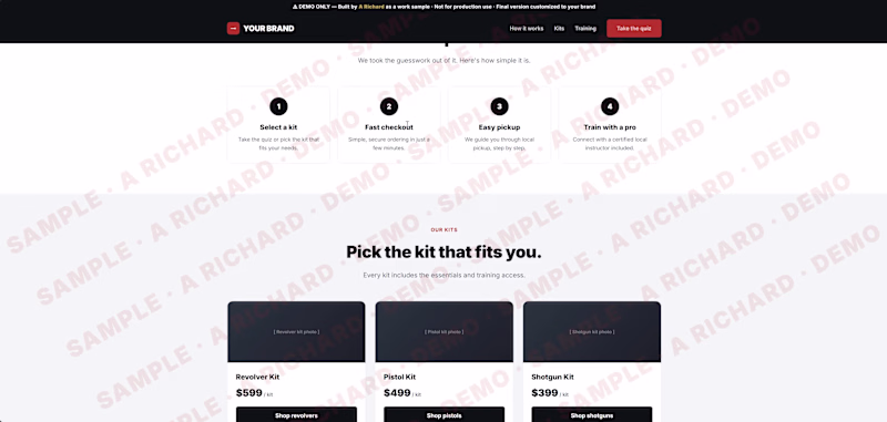 Cover image for Landing Page Demo Live Walkthrough.
A