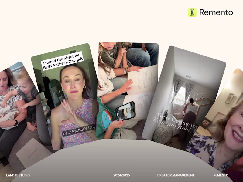 Cover image for Remento | Influencer Creator Program Management