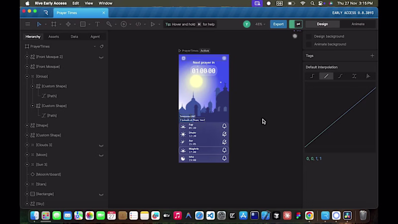 Cover image for My first submission for the Rive challenge, A fully function...