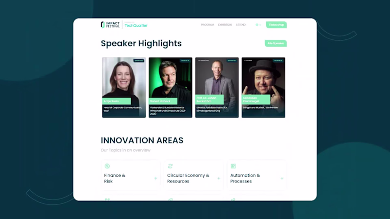 Cover image for Event Web App Development | Full stake | Impact Festival 