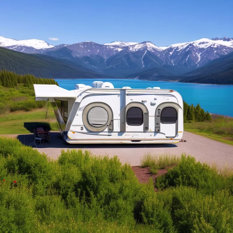 Cover image for Logo + brand design for a caravan rental company called Vahn.