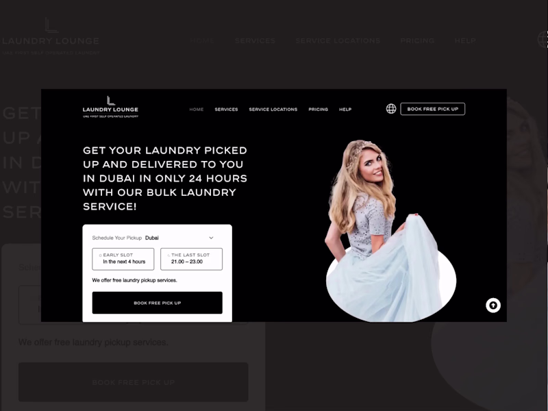 Cover image for Luxury UI/UX Design for High-End UAE Laundry Platform