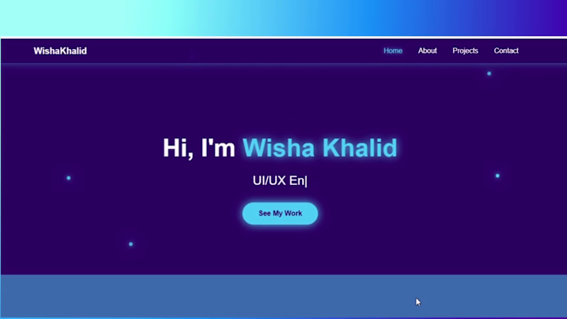 Cover image for "Futuristic Neon Portfolio – Animated UI & Smart Filters" 🚀...