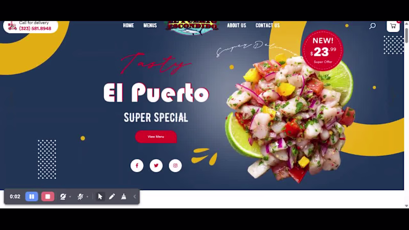 Cover image for Website Development for a Restaurant