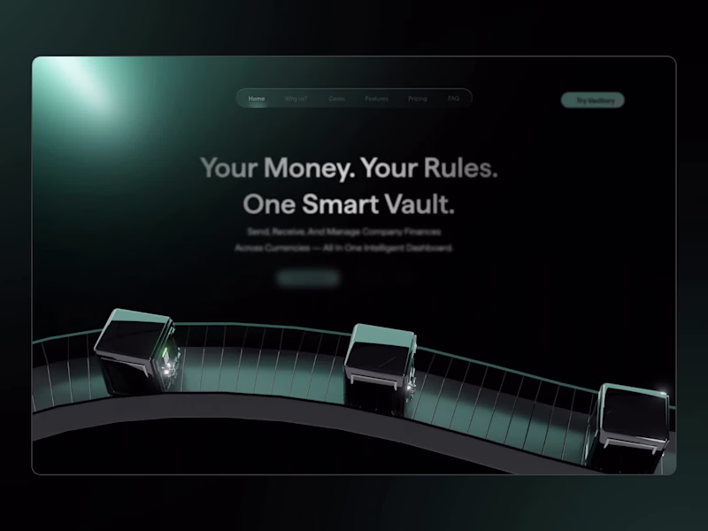 Cover image for Vaultory: Modern Fintech Website Design