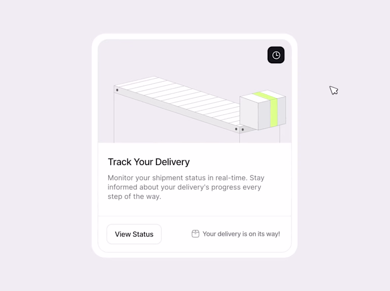 Cover image for Delivery Tracker Card 📦 