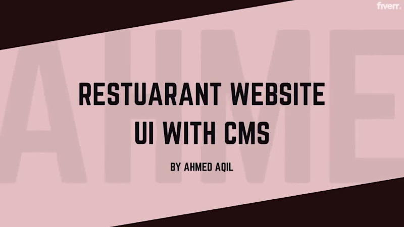 Cover image for Restaurant Front end - Framer Motion - Next JS
